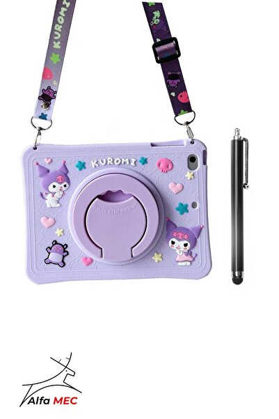 Alfa MEC Tab M9 TB310FU Uyumlu Askılı Kuromi Standlı Çocuklara Özel Sevimli K...