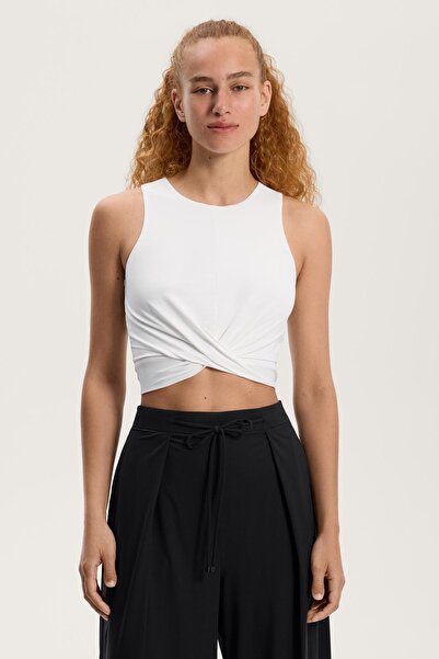 Oysho Crossover hem tank top
