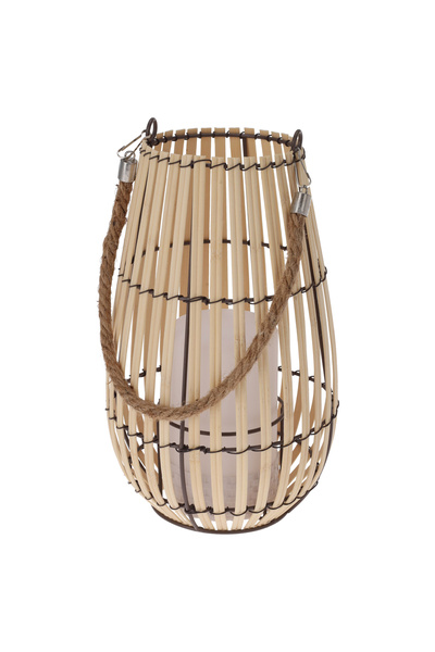 BOYNER EVDE Çok Renkli Fener LANTERN BAMBOO H28CM SMD LED