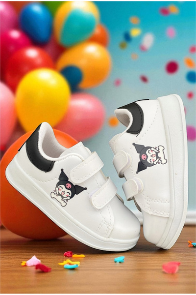 ALTUNTAŞ Унисекс леки спортни обувки с велкро принт KROMI за момиче и момче, черни