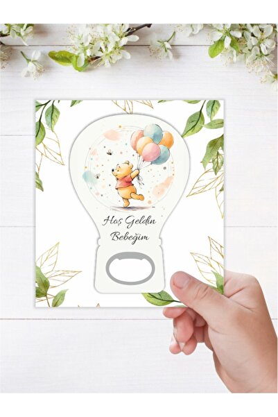 Nehir 10 ADET-(KARTLI JELATİNLİ)Safari Temalı Balon Açacak Magnet-Yenidoğan-D...