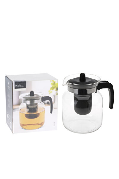 BOYNER EVDE Demlik Siyah Kapaklı Cam 1500 ml