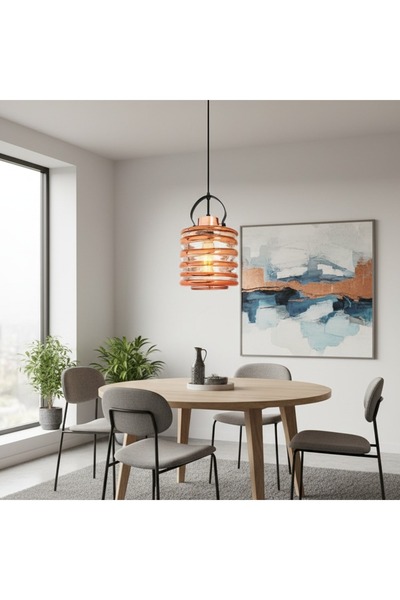 Özcan Aydınlatma 4727c-1a Tekli Troya Sarkıt Avize (C-CAMLI)