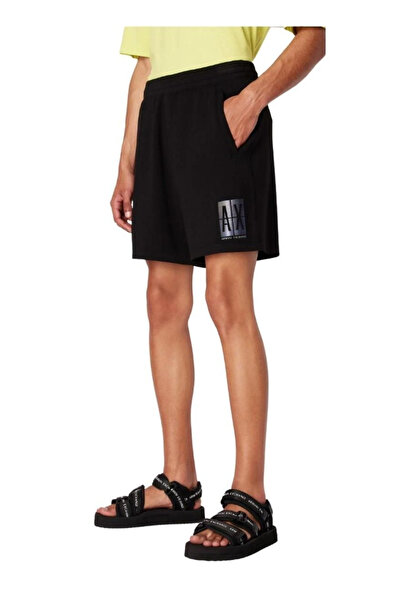 Armani Exchange Normal Siyah Erkek Sweat Şort 3DZSJE ZJZDZ 1200