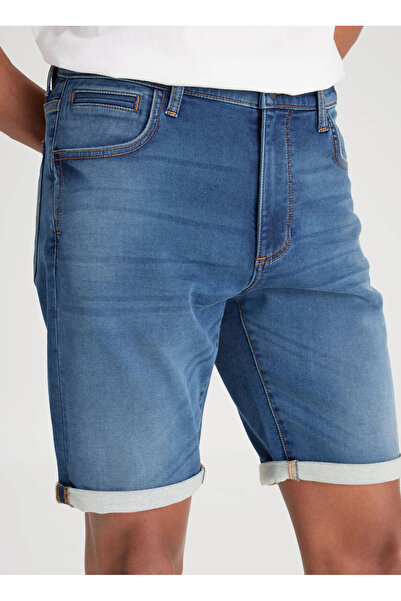 Lee Slim Fit Taş Erkek Denim Şort L24107958 5 Cep Jean Şort