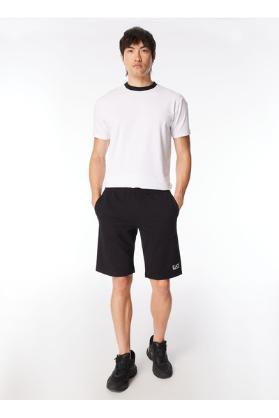 EA7 Siyah Erkek Sweat Şort 8NPS02PJ05Z