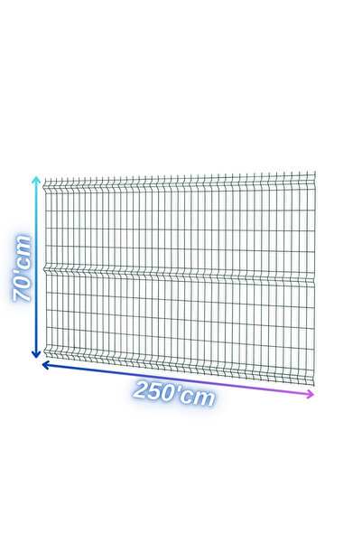 ÖR-AS TEL ÖRGÜ & PANEL ÇİT SİSTEMLERİ Ör-As Tel Bahçe Teli Panel Çit 70cmx250cm