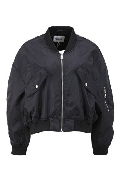 ONLY Siyah Kadın Mont ONLSVEA B SHORT BOMBER JACKET CC OT