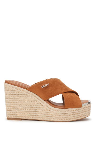 Dkny Kahverengi Kadın Süet Terlik MARYN X BAND - WEDGE ESPADRILLE
