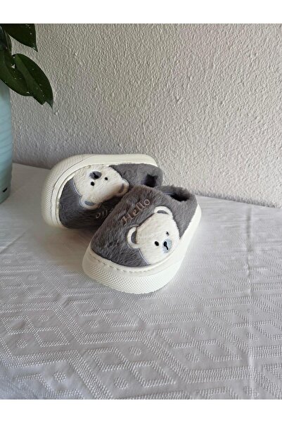 Benittokids Women's Teddy Bear Patterned Comfortable Plush House Slippers 25Bnt132
