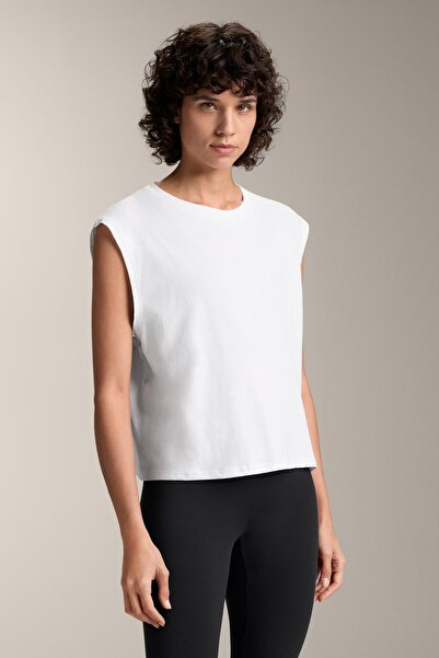 Oysho Cotton blend sleeveless seamless T-shirt