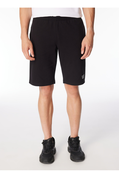 EA7 Siyah Erkek Sweat Şort 8NPS02PJ05Z