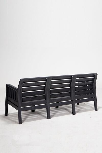 SANDALİE Lara Mindersiz / 3 1 1 S Bahçe Takımı Balkon - Bahçe - Teras Mobilyası / Antrasit