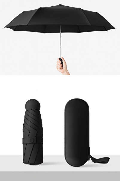 UPEKA Manuel Mini Kapsül Şemsiye Katlanabilir Unisex Su Geçirmez ŞıkTasarım K...