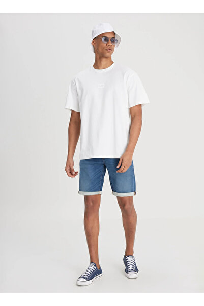 Lee Slim Fit Taş Erkek Denim Şort L24107958 5 Cep Jean Şort