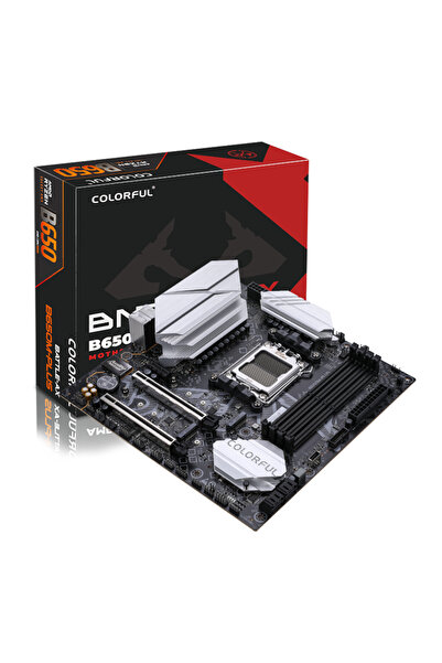Colorful BATTLE-AX B650M-PLUS WiFi V15 DDR5 7600Mh mATX AM5 Gaming (Oyuncu) A...