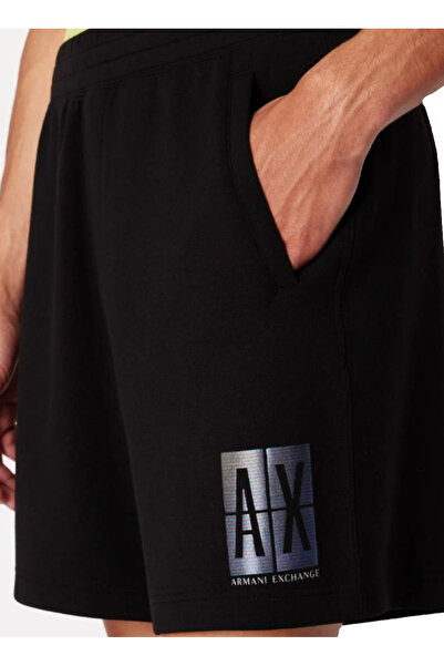 Armani Exchange Normal Siyah Erkek Sweat Şort 3DZSJE ZJZDZ 1200