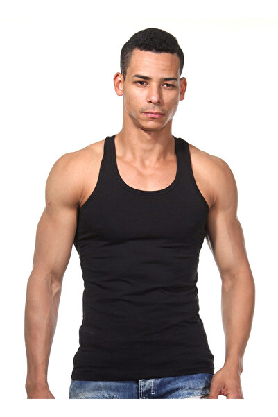 darkzone Erkek Penye Siyah Atlet DZN7201