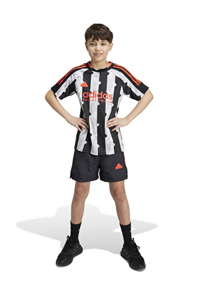 adidas Шорти с еластична талия за момичета, нормални, черни IV7105-J HOT WV SHORT