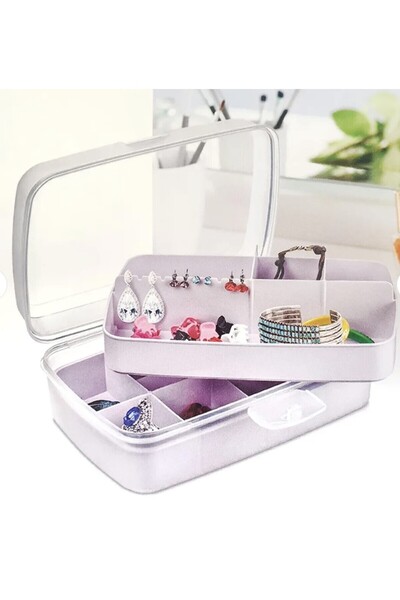 Online Home Market Premium Organizer Multi-Purpose Box 2L (14.5 X 21.5 X 8.1 (H) cm)
