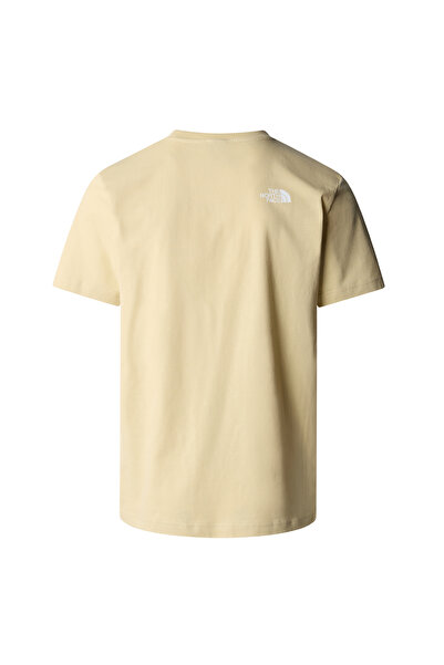 THE NORTH FACE Μπεζ ανδρικό μπλουζάκι με λαιμόκοψη με τύπωμα NF0A89543X41_GRAPHIC HALF DOME TEE