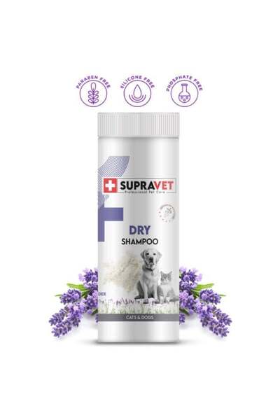 Genel Markalar Dry Shampoo Lavanta Özlü Kedi ve Köpek Toz Şampuan 150 Ml