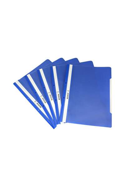 Umix A4 plastic file with rails and perforations, blue, 50 pcs/set