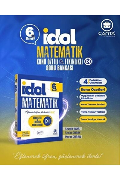 Çanta Yayınları 6. Sınıf İdol Matematik Konu Özetli ve Etkinlikli Soru Bankas...