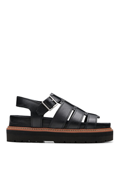 CLARKS Siyah Kadın Deri Sandalet 26176317