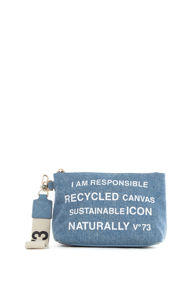 V73 Mavi Kadın 9,5x21x15 cm Portföy Çanta73BE7V1413 E04