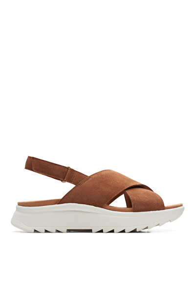 CLARKS Taba Kadın Süet Sandalet 26171950