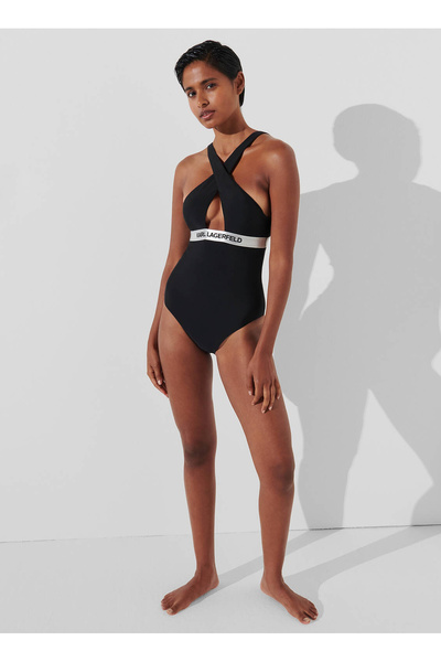 Karl Lagerfeld Siyah Kadın Mayo 240W2220