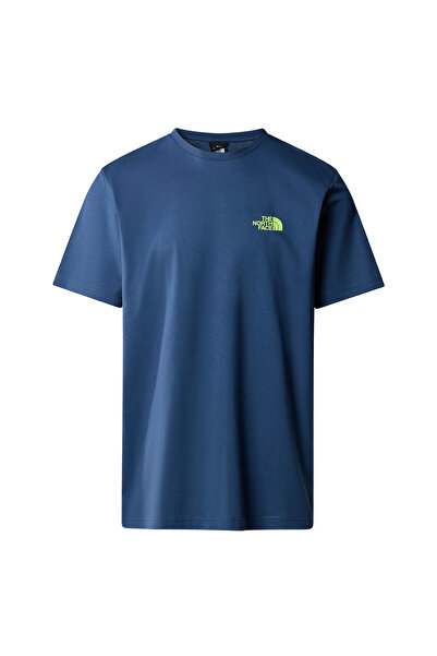 THE NORTH FACE Albastru pentru bărbați guler rotund cu imprimeu tricou NF0A894ZHDC1_M BINER GRAPHIC 4 TEE