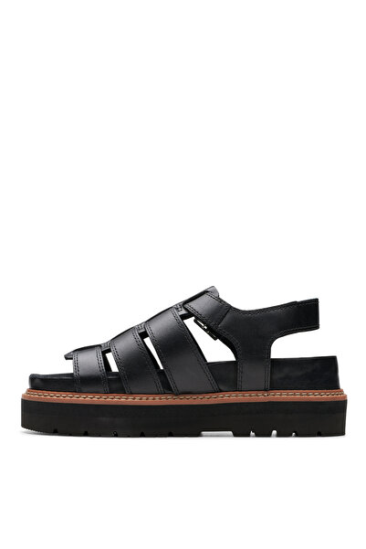 CLARKS Siyah Kadın Deri Sandalet 26176317