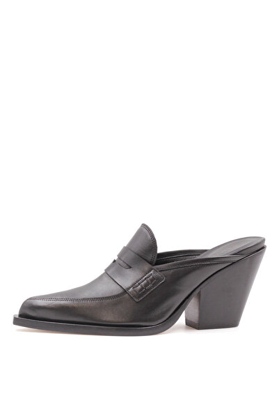 Laura Bellariva Siyah Kadın Deri Topuklu Ayakkabı 9431-20