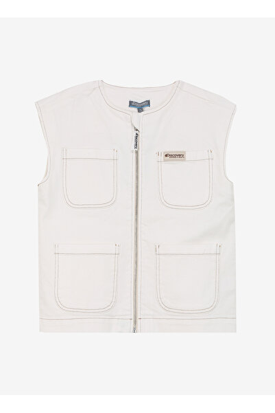 Discovery Expedition Düz Açık Bej Erkek Çocuk Yelek D4SB-YLK3056