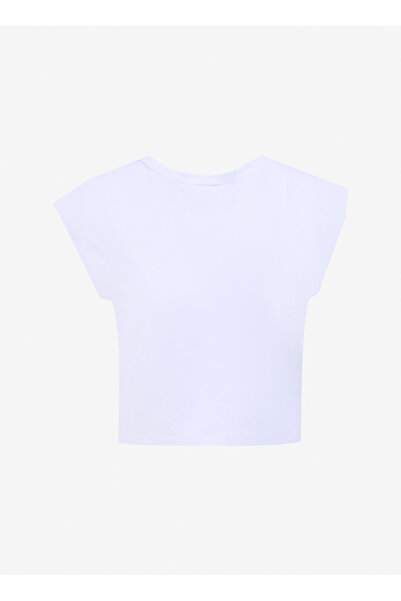 People By Fabrika Bisiklet Yaka Beyaz Kadın T-Shirt SPBF4SL-TST5577