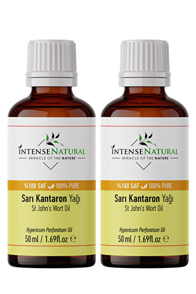 İntense Natural زيت نبتة سانت جون 50 مل × 2 زيت نبتة سانت جون الأحمر النقي وا...