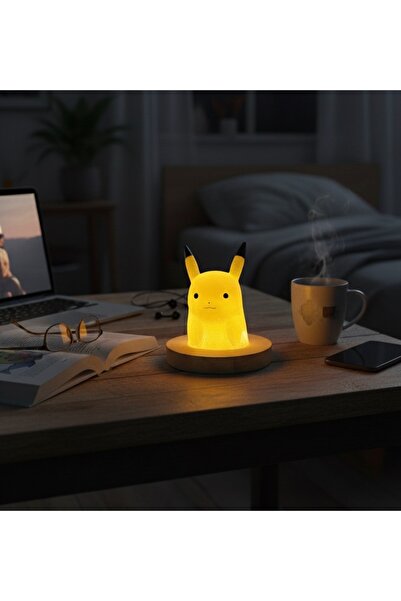 Home Figürlü Epoksi Gece Lambası – El Yapımı Pikachu Tasarımı