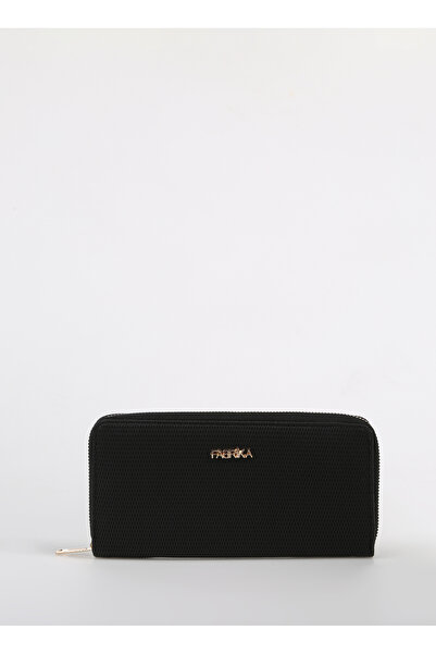 Fabrika Siyah Kadın 19x10x3 cm Deri Cüzdan FRKBYN 510