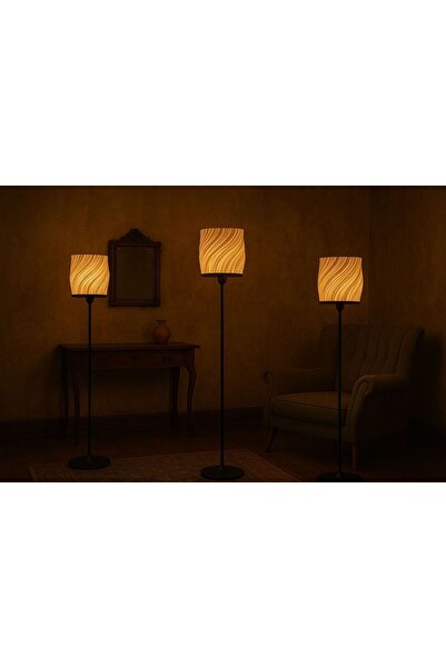 TIGEA Accessories LUNA LAMBADER SALON OTURMA ODASI ŞIK MODERN (ŞAPKA KISMI PLASTİK)