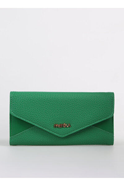 Fabrika Yeşil Kadın 20x10x3 cm Deri Cüzdan FRKBYN 511