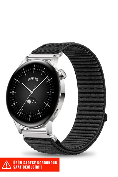 Nezih Case Huawei Watch GT / GT2 / GT3 Elegant 42mm Uyumlu Hasır Örgü Spor Cı...