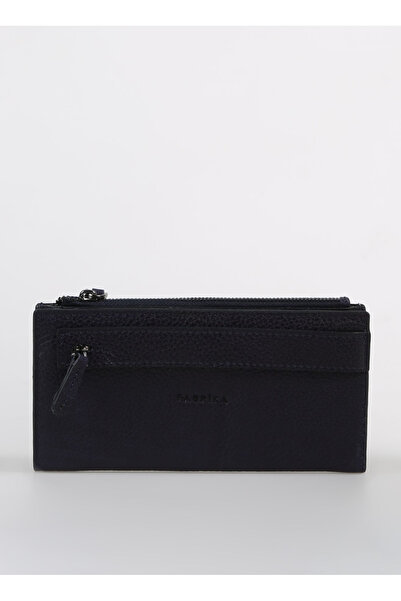 Fabrika Lacivert Erkek 19x9x3 cm Deri CüzdanFrk 337