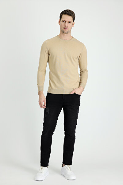 Kiğılı Crew Neck Regular Fit Cotton Knitwear Sweater