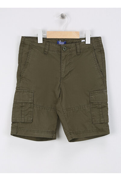 Jack & Jones Normal Bel Normal Haki Erkek Çocuk Şort JPSTCOLE JJCAMPAIGN SHORT JNR