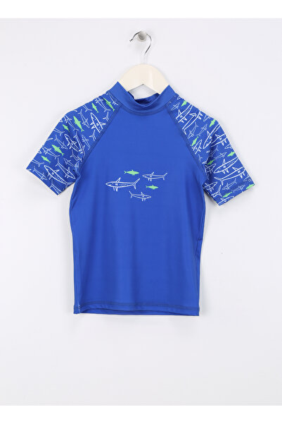 SLIPSTOP Baskılı Koyu Mavi Erkek Çocuk T-Shirt ST2432000010