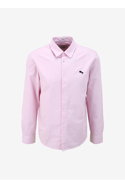WRANGLER Regular Fit Pembe Erkek Gömlek W5A2205580M63 Uzun Kollu Gömlek