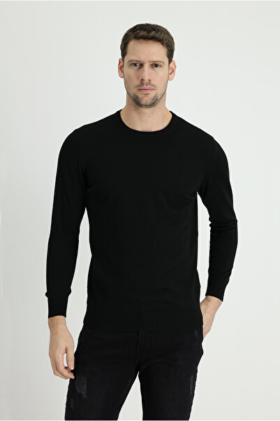 Kiğılı Pulover din bumbac cu decolteu obișnuit