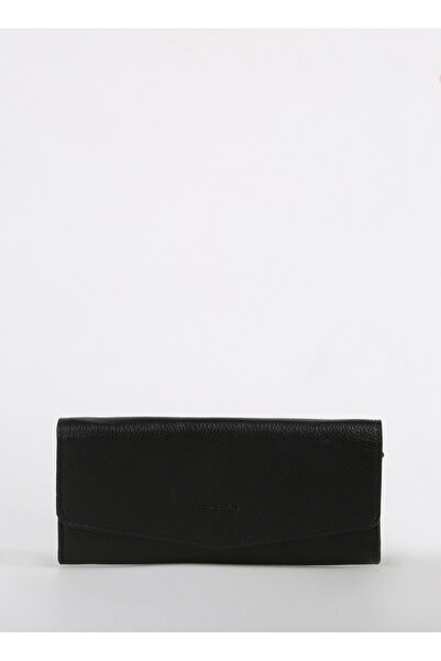 Fabrika Siyah Kadın 18,5x9x3 cm Deri Cüzdan Frk 510 Flt